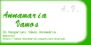 annamaria vamos business card