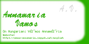 annamaria vamos business card